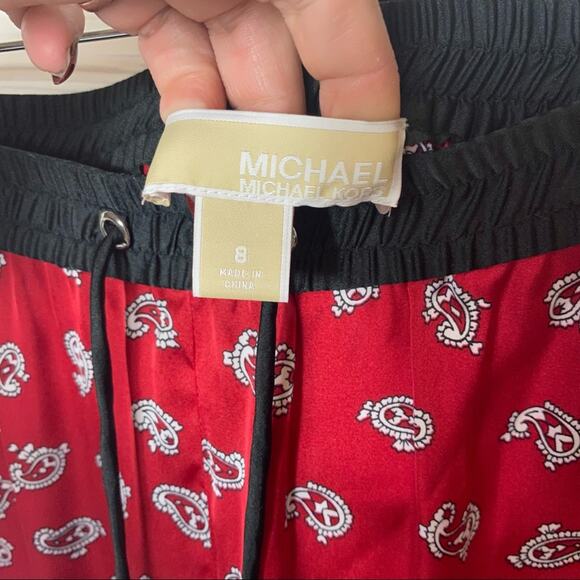 Michael Korda Red Handkerchief sleep pants Size 8 - Picture 5 of 8